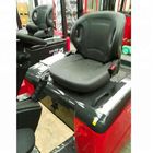 Forklift Spare Parts PVC Leather black color forklift seat with adjustment of 150 mm