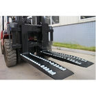Wheel Forks Forklift Truck Attachments For Lifting , Carbon Steel Pallet Fork Extensions